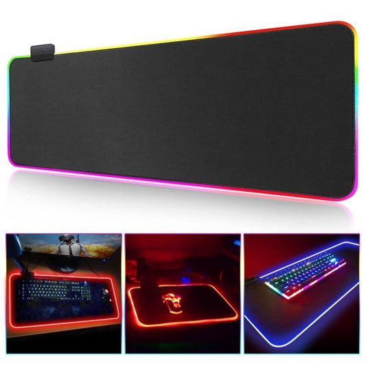 Ninja Dragons RGB Gaming musematte med 1-touch lys - Stor størrelse
